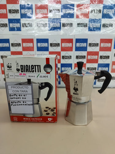 Cafetera Italiana 4 Tazas 190 Ml para Espresso Aluminio, Plata